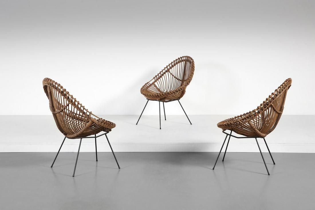 MANIFATTURA ITALIANA   Three armchairs. (1 of 3)