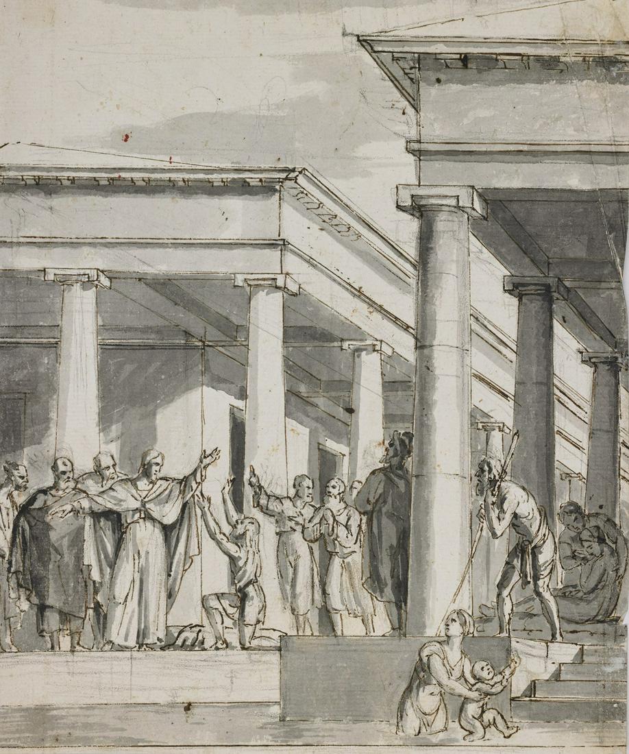 SCUOLA ROMANA INIZIO XIX SECOLO Sermon. . (1 of 2)