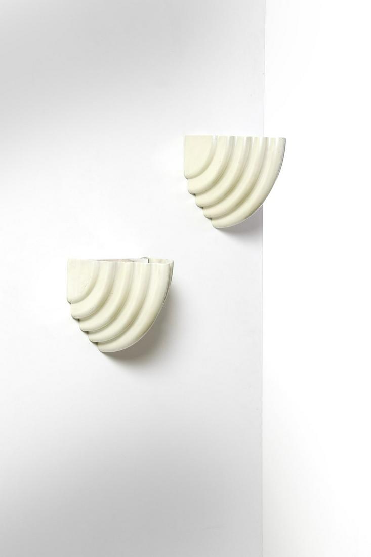 KAZUHIDE TAKAHAMA Pair of Kumo wall lamps, Sirrah (1 of 2)