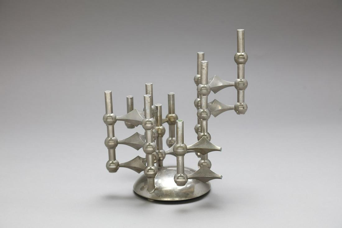 CAESAR STOFFI & FRITZ NAGEL Sculpture, BMF production.: Sculpture, BMF production. 1962. Chromed metal.. Cm 30,00 x 27,50 x 30,00. Variable sizes. 9