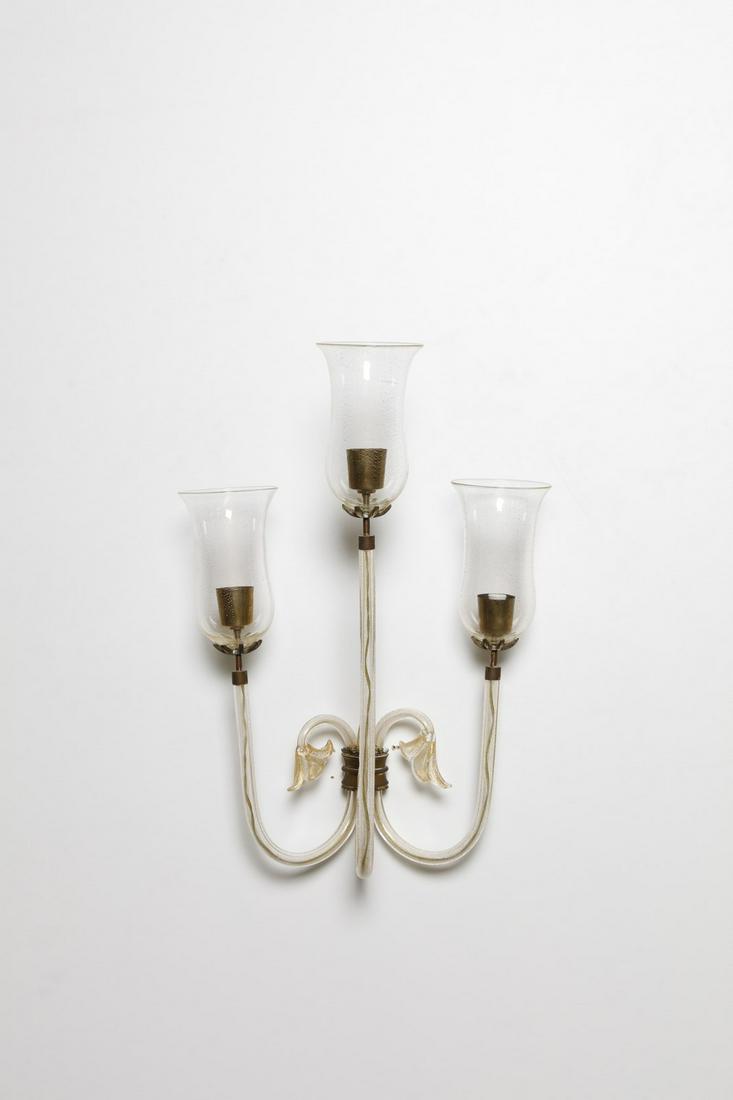 FLAVIO POLI Floor  lamp, for Vetrerie Seguso. (1 of 3)