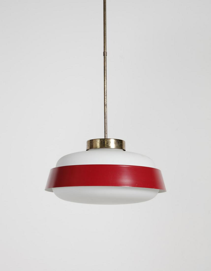 GINO SARFATTI in the style of. Ceiling light. (1 of 2)