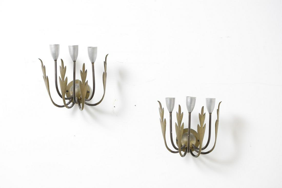 MANIFATTURA ITALIANA   Pair of wall lamps. (1 of 1)