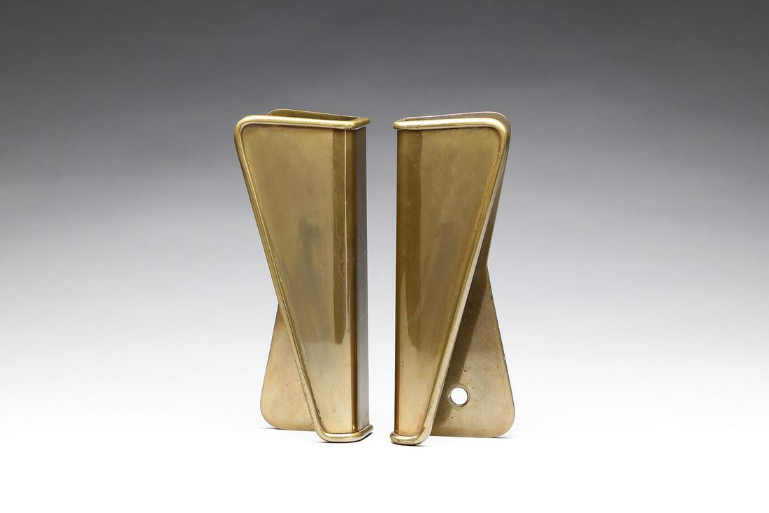 GIO PONTI attributed. Pair of handles. (1 of 3)