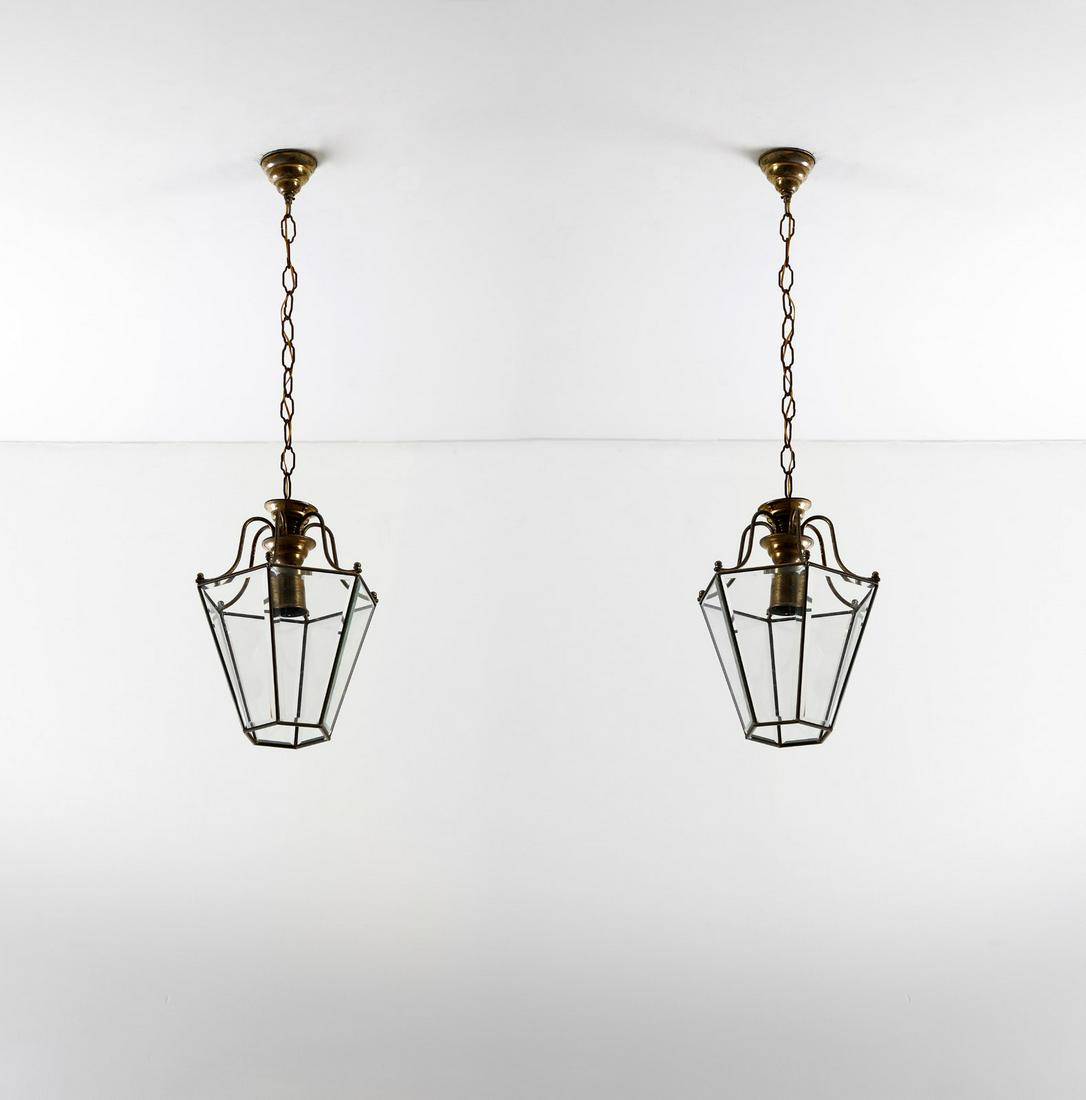 MANIFATTURA ITALIANA   Pair of ceiling lights. (1 of 3)