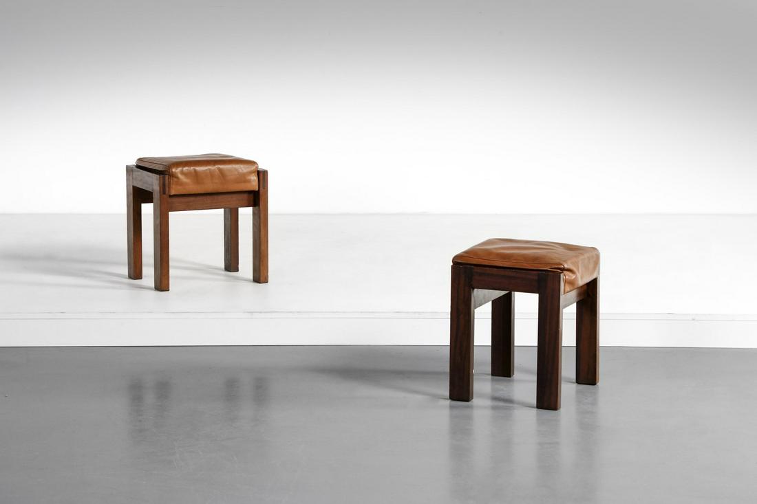 MANIFATTURA ITALIANA   Pair of stools. (1 of 5)