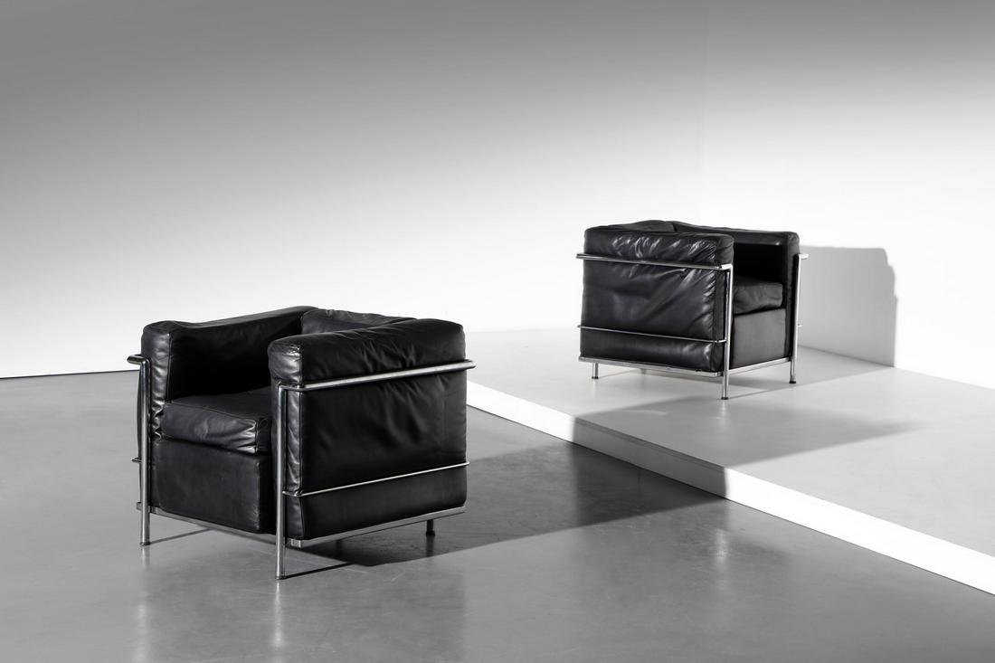 CHARLES- EDOUARD JANNERET-GRIS detto LE CORBUSIER  Pair (1 of 3)