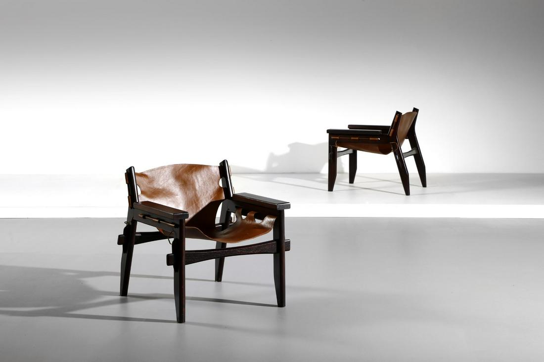 SERGIO RODRIGUES Pair of Kilin chairs. (1 of 6)