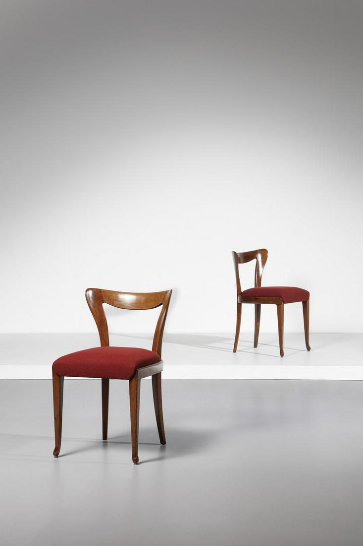 GUGLIELMO ULRICH Pair of chairs. (1 of 4)