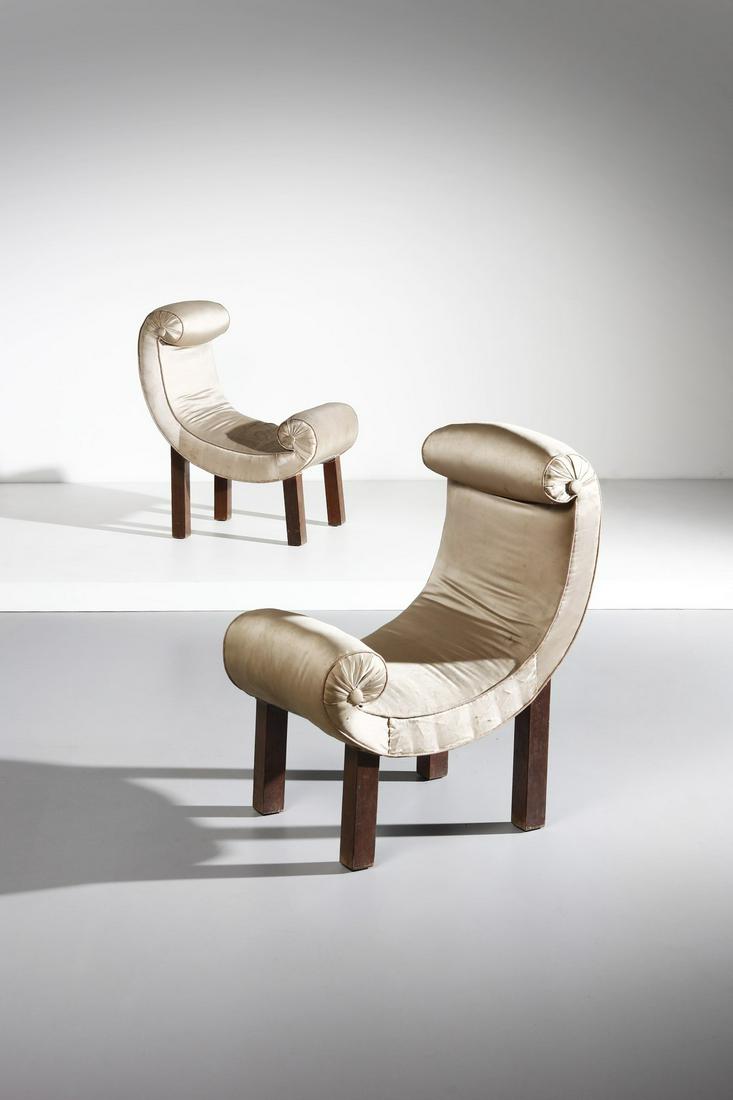 EUGENE PRINTZ attributed. Pair of armchairs. (1 of 4)
