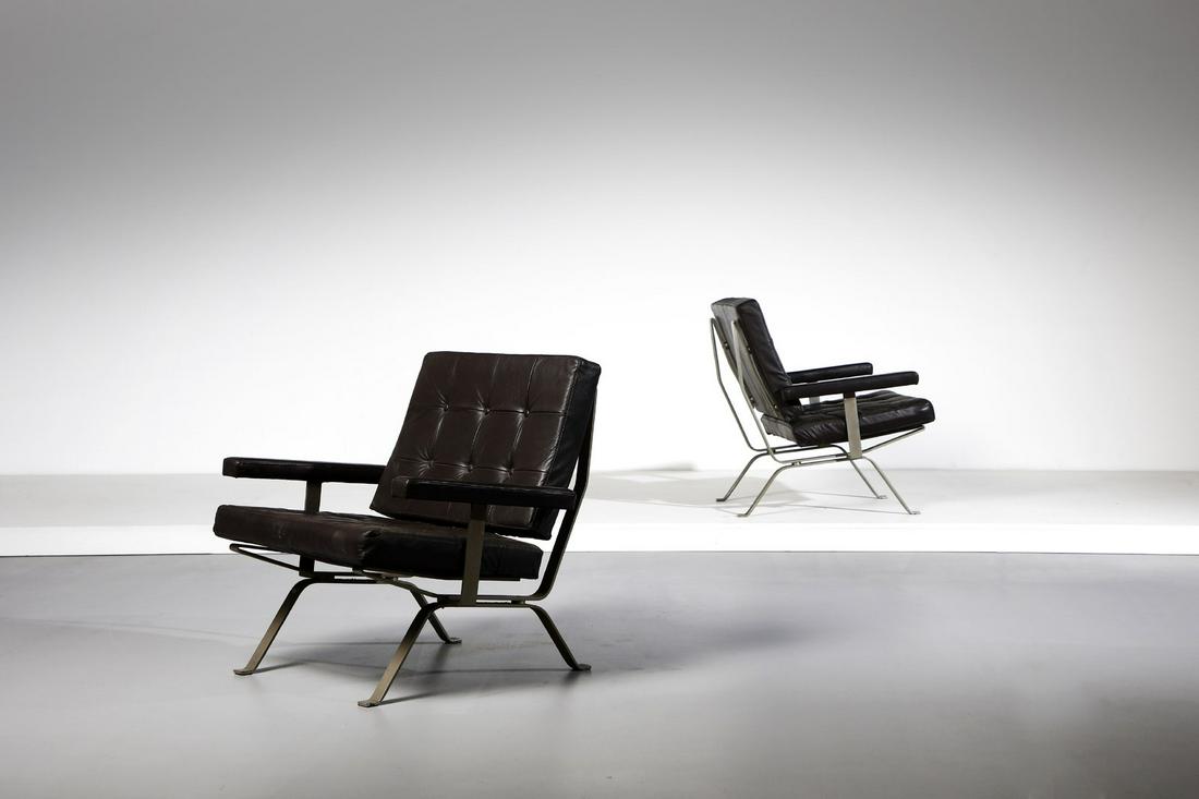 GASTONE RINALDI Pair of Dione armchairs, Rima (1 of 8)