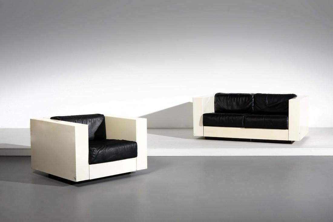 LELLA E MASSIMO VIGNELLI Saratoga sofa and armchair for (1 of 5)