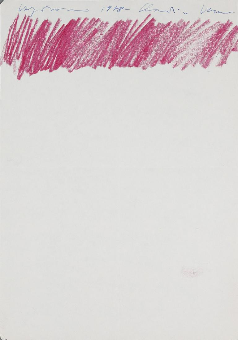 CLAUDIO VERNA Untitled.: Untitled. 1978. Drawing on paper. Cm 20,50 x 30,00. Signature and year upper.