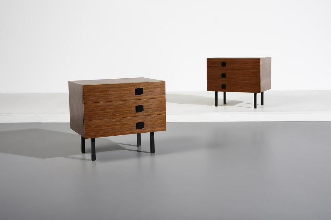 CEES  BRAAKMAN Pair of bedside tables for Pastoe. (1 of 3)