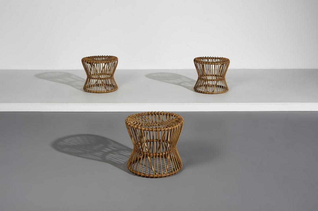 MANIFATTURA ITALIANA   Three stools. (1 of 3)