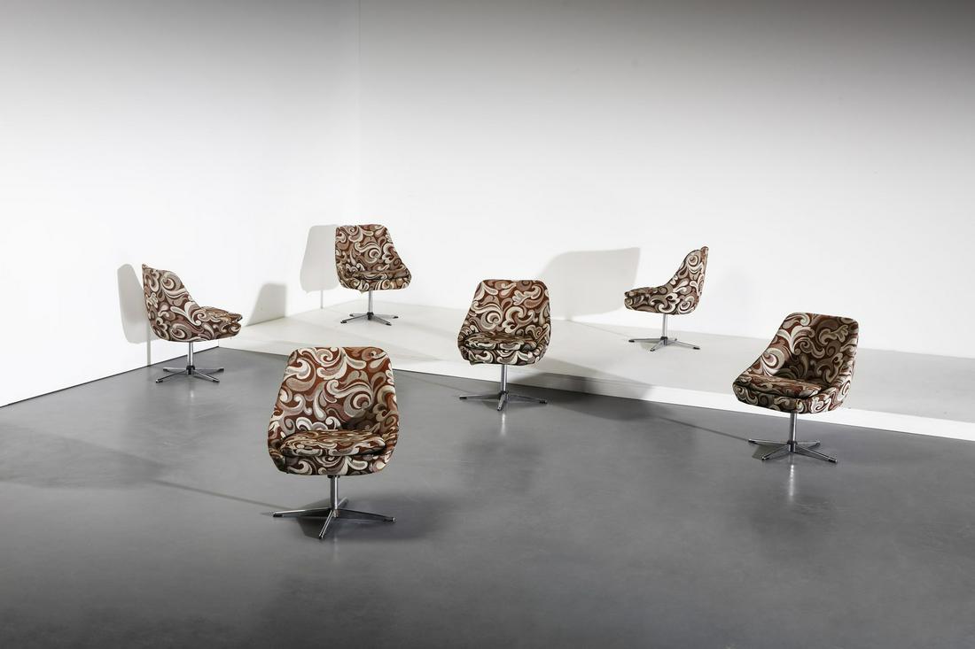MANIFATTURA ITALIANA   Six armchairs. (1 of 4)