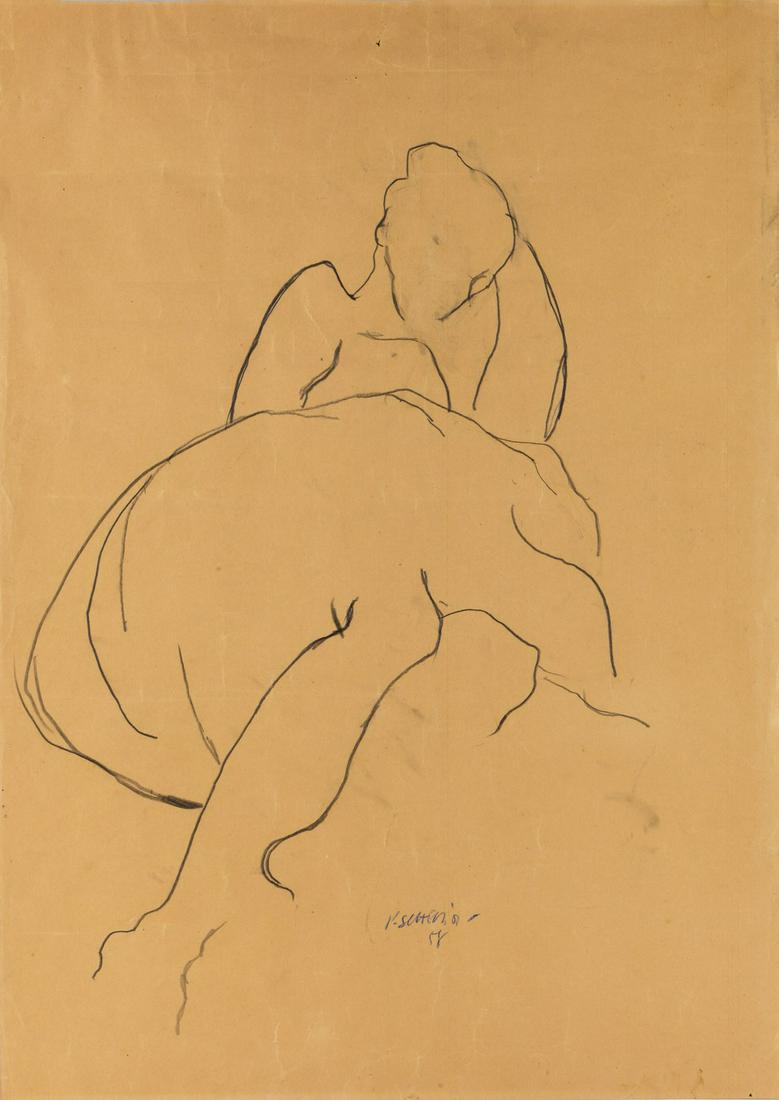 PAOLO SCHEGGI Untitled.: Untitled. 1957. Mixed media on paper. Cm 49,00 x 69,20. Signature and year lower centre. Paolo Scheggi Archive, Milan, authenticity certificate on photo.