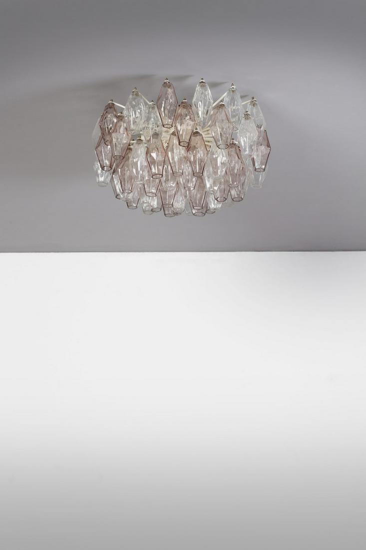 CARLO SCARPA Poliedri ceiling lamp for Venini. (1 of 2)