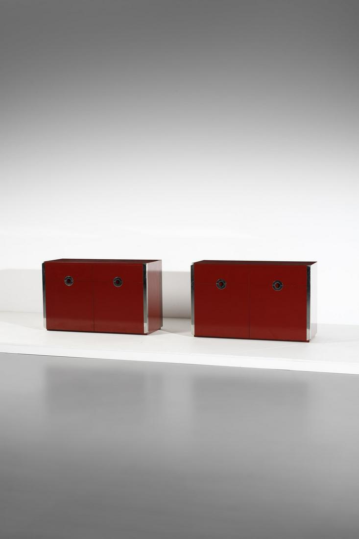 WILLY RIZZO Pair of sideboards for Mario Sabot. (1 of 10)