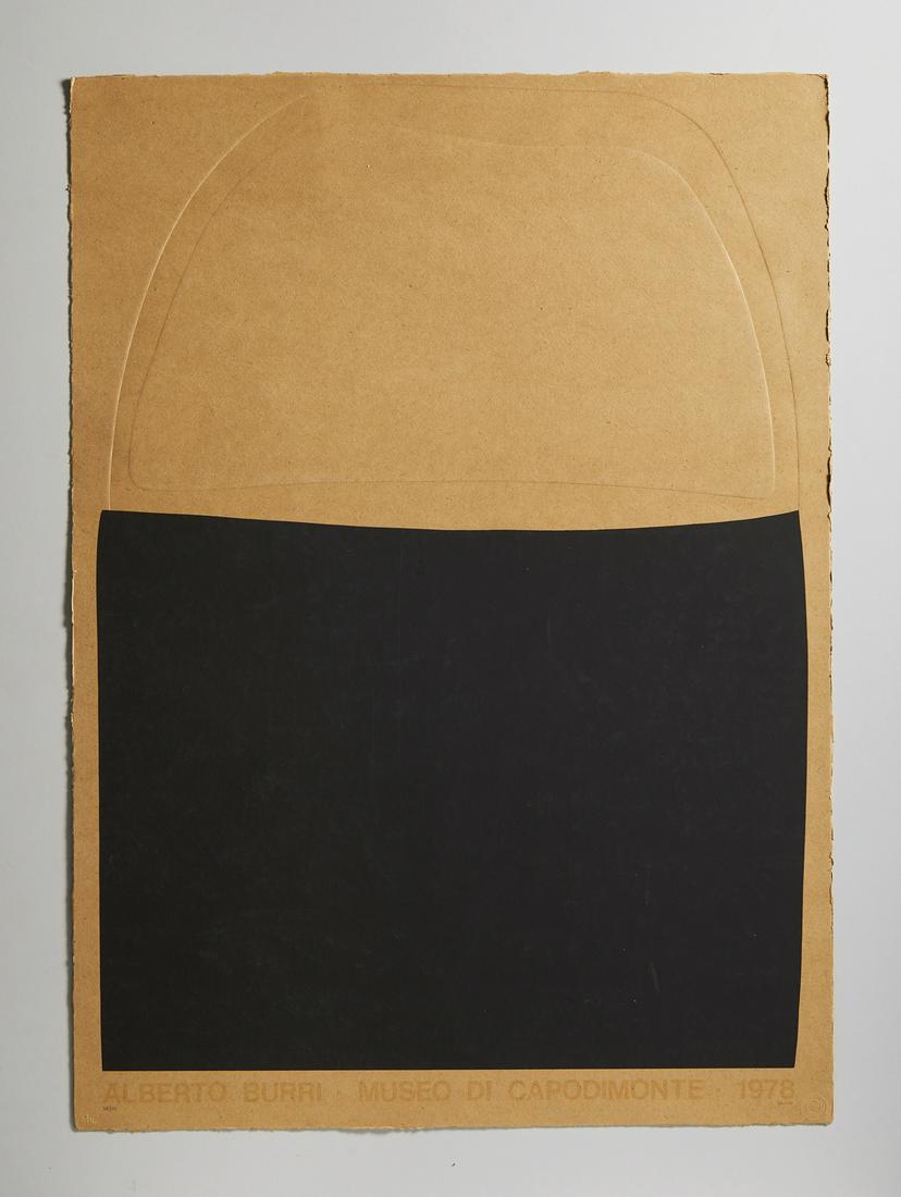 ALBERTO BURRI Museo di Capodimonte.: Museo di Capodimonte. 1978. . Cm 64,50 x 89,50. 38/100. Edition and signature lower in pencil. 2Rc dry stamp lower left. Printer: 2Rc. Plate size: 84x58 cm. Total edition: 100 + 10 p.d.a. Publication: