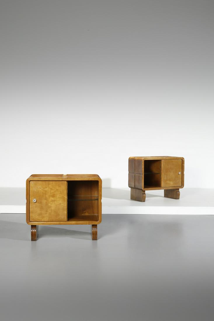 GIO PONTI Pair of bedside tables. (1 of 5)