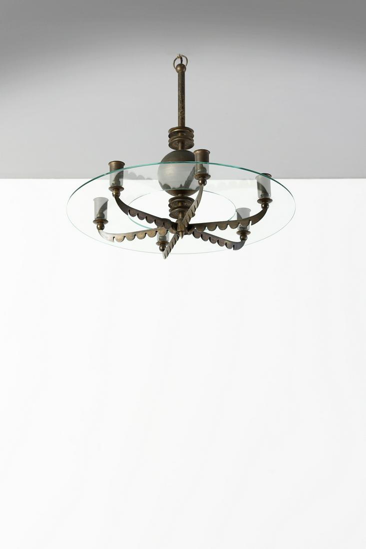 PAOLO BUFFA attributed. Ceiling lamp. (1 of 4)