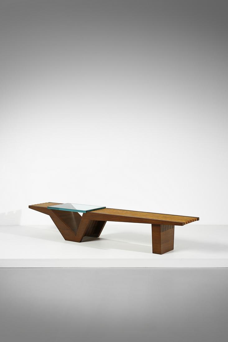 JOAQUIM TENREIRO attributed. Bench. (1 of 6)