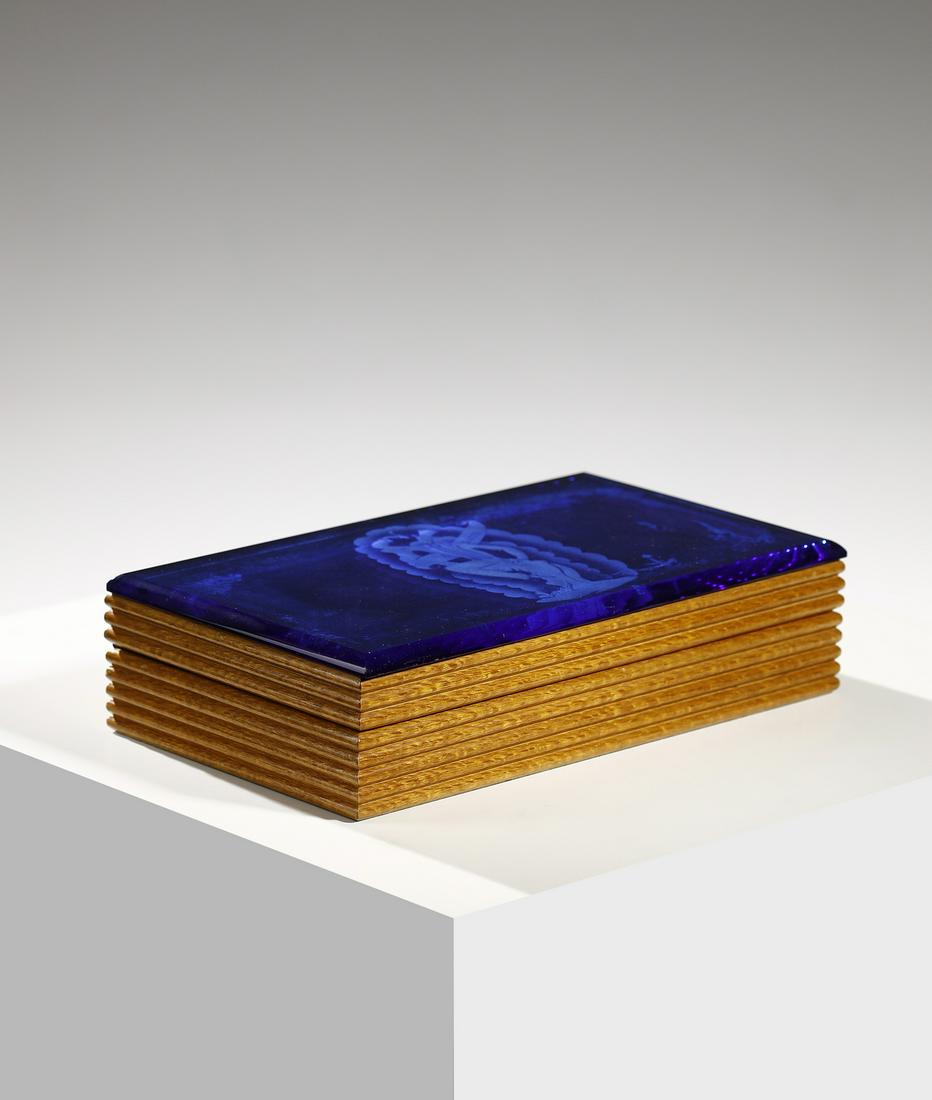 GIO PONTI & PIETRO CHIESA Tobacco box for Fontana Arte. (1 of 5)