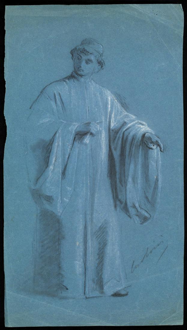 ARTISTA DEL XIX SECOLO Study for a cleric. (1 of 1)