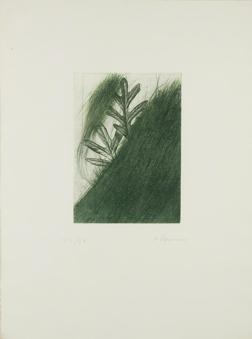 ARNULF RAINER Eichenblatt.: RAINER ARNULF (n. 1929) Eichenblatt. . Cm 60,00 x 80,00. 77/90. Edition and signature lower in pencil. Total edition: 90 copies + 12 artist's proof. Plate size: 35.7x25.4 cm. Editor: Galerie Bernd Kl�
