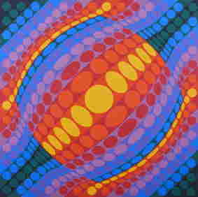 VICTOR VASARELY Planeta. (1 of 4)