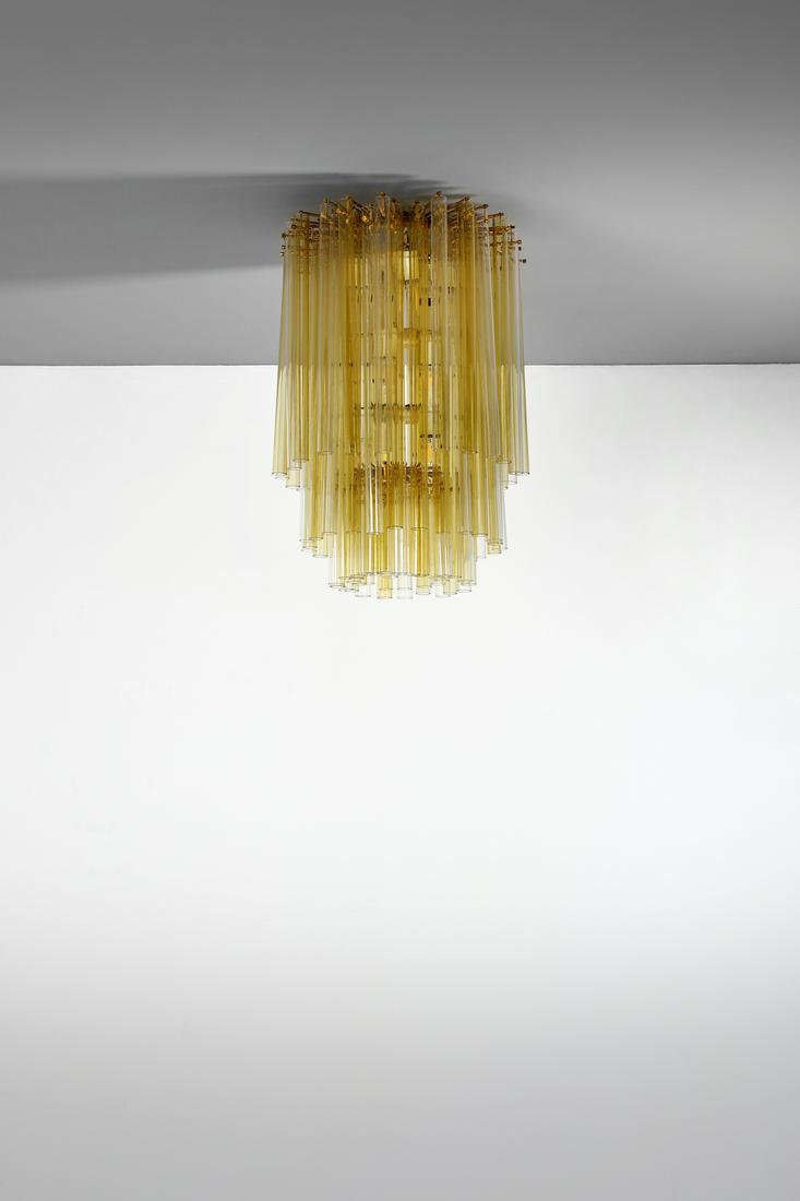 VENINI  Lampada a sospensione a tubi lisci. (1 of 2)
