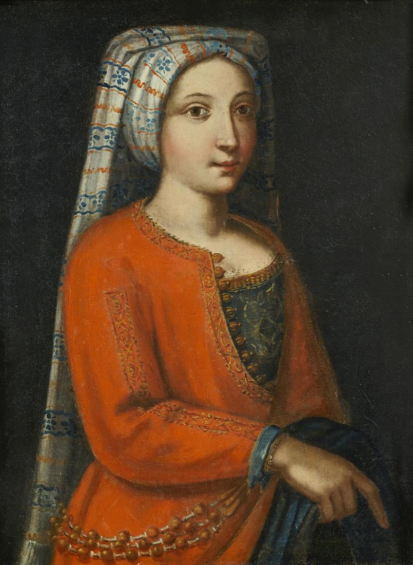 ARTISTA CENTROITALIANO DEL XVII SECOLO Portrait of a gentlewoman. (1 of 3)