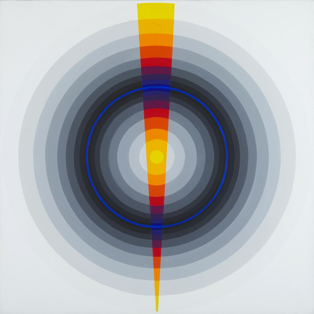 HORACIO GARCIA ROSSI Couleur lumiere.: Couleur lumiere. 1991. Oil on canvas . Cm 60,00 x 60,00. At the back title, signature, year and Melesi Gallery, Lecco, stamp. Provenance: Melesi Gallery, Lecco; Private Collection, Varese. Frame prese