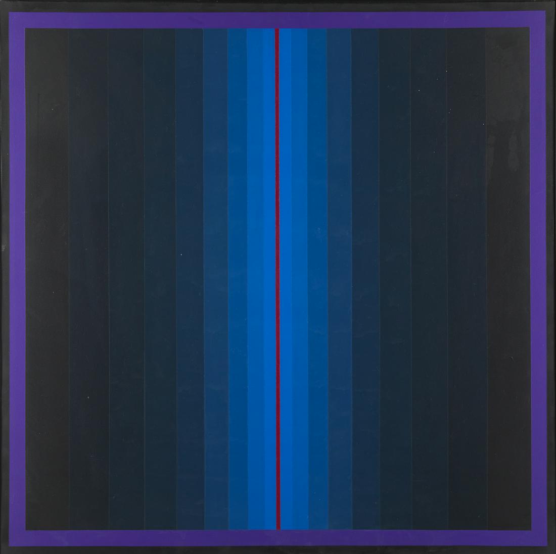 HORACIO GARCIA ROSSI Untitled.: Untitled. 1981. Oil on canvas . Cm 70,00 x 70,00. At the back signature and year. Provenance: Melesi Gallery, Lecco; Private Collection, Varese.. Frame present