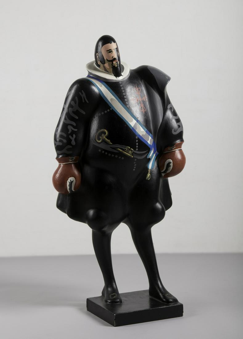 EQUIPO CRONICA Conde duque de Olivares.: Conde duque de Olivares. 1971. . Cm 50,00 x 105,00 x 27,00. 21/25. Edition and signature at the base. Total edition: 25 copies. Publication: Equipo CrÃ²nica. Catalogo ragionato, by M. Dalmace, Edito