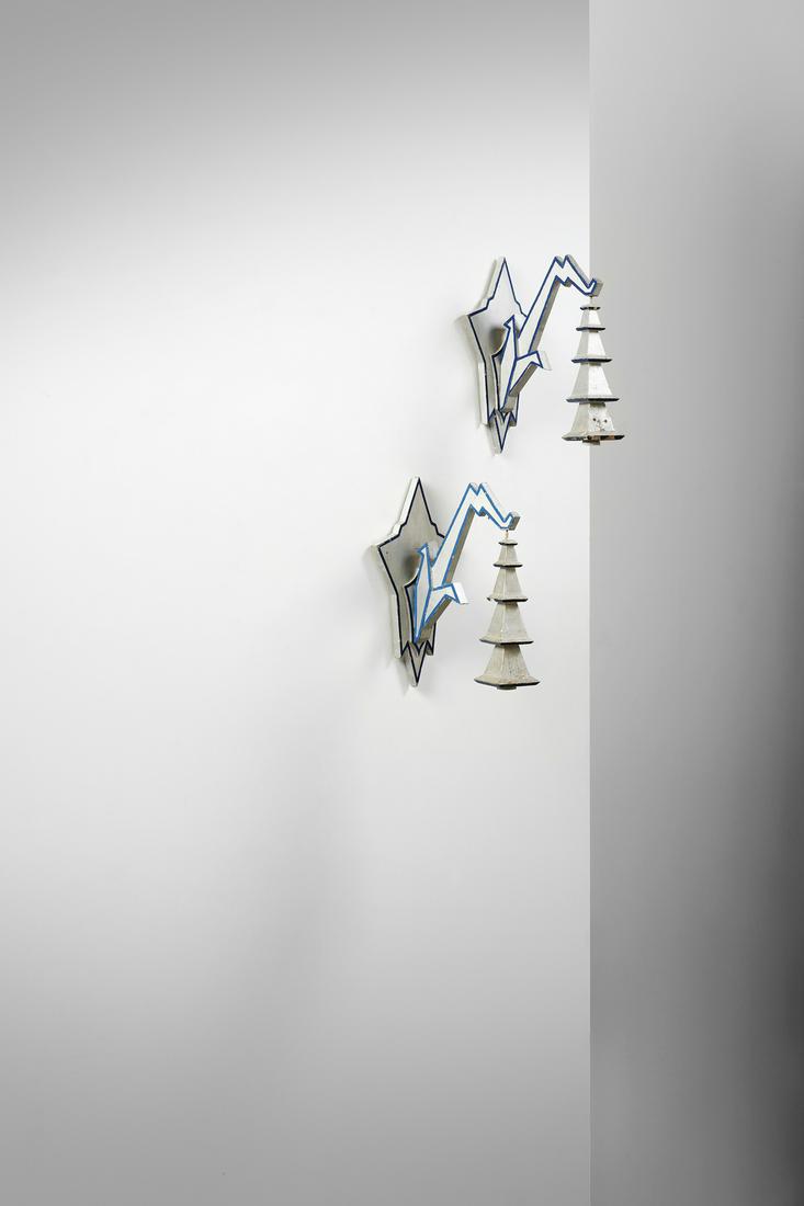 EMANUELE CITO DI FILOMARINO Pair of large futurism appliques. (1 of 4)