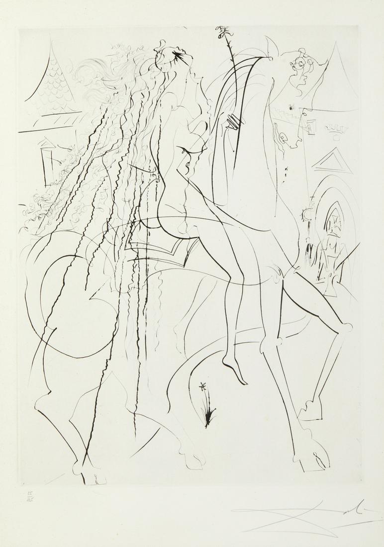 SALVADOR DALI' Lady Godiva. . (1 of 3)