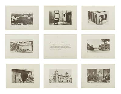 GIULIO PAOLINI Cartella contenente 8 fotolitografie. Museo.: Cartella contenente 8 fotolitografie. Museo. Photolithograph. Cm 35,00 x 25,00. 15/90. Edition, signed, titled and date in pencil . Edition, signature and year lower in pencil. Eight moments and eight
