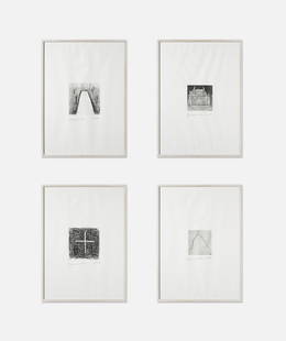 ANDREA BRANZI Lot of four artist's proofs.: Lot of four artist's proofs. 2011. Engravings. Cm 50,00 x 70,00. Signed and dated 3582