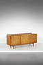 ARNE  VODDER Sideboard with sliding doors and drawers.