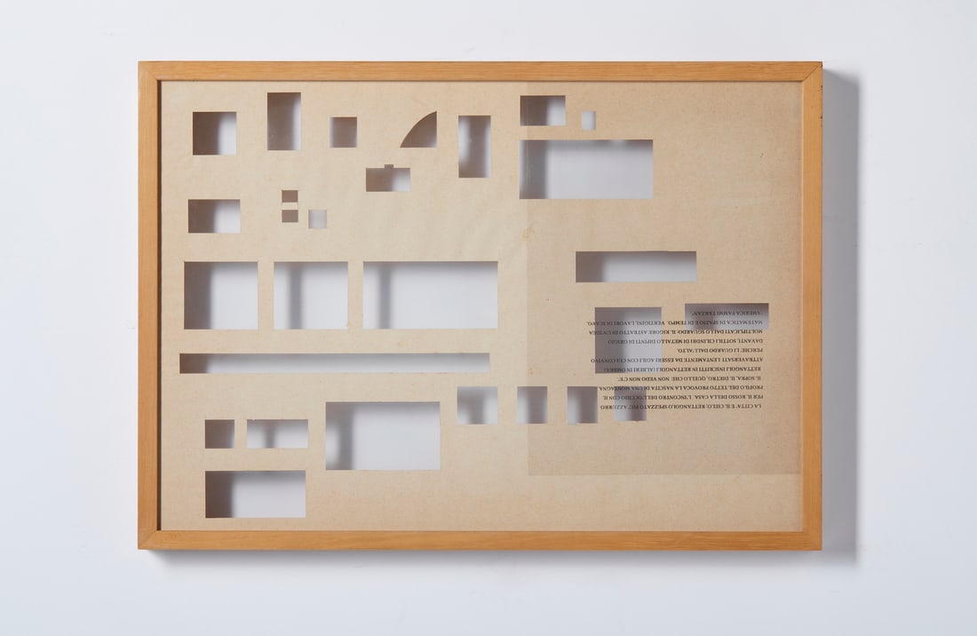 ALBERTO GARUTTI La cittÃ e il cielo.: GARUTTI ALBERTO (1948 - 2023) La cittÃ e il cielo. 1992. Mixed Media . Cm 49,00 x 35,00. At the back signature and year. Provenance: Finarte, 2019; Private Collection, Prato.. Frame present