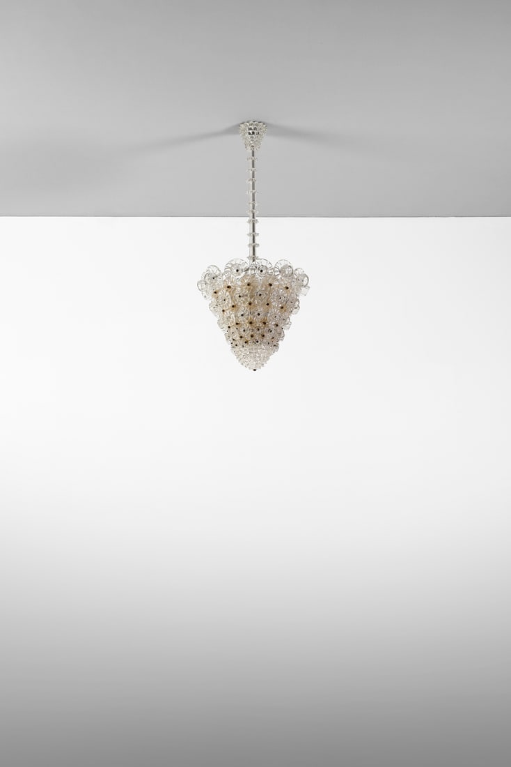 ERCOLE BAROVIER Suspension lamp. (1 of 5)