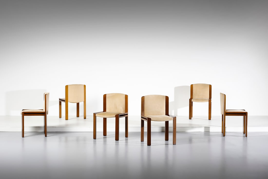 JOE COLOMBO Six 300 chairs for Pozzi, Italy. (1 of 6)