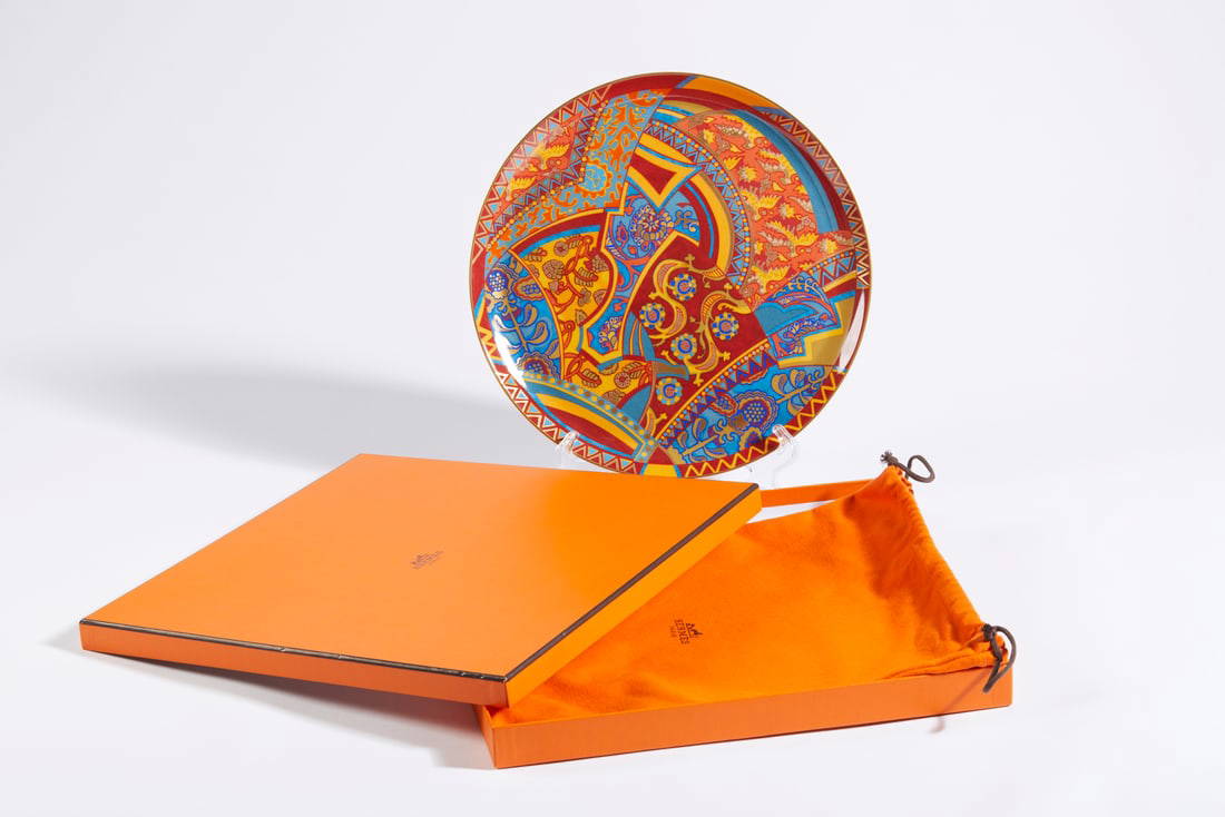 Hermes Serving Plate "ballets Russes" Collection. Auction