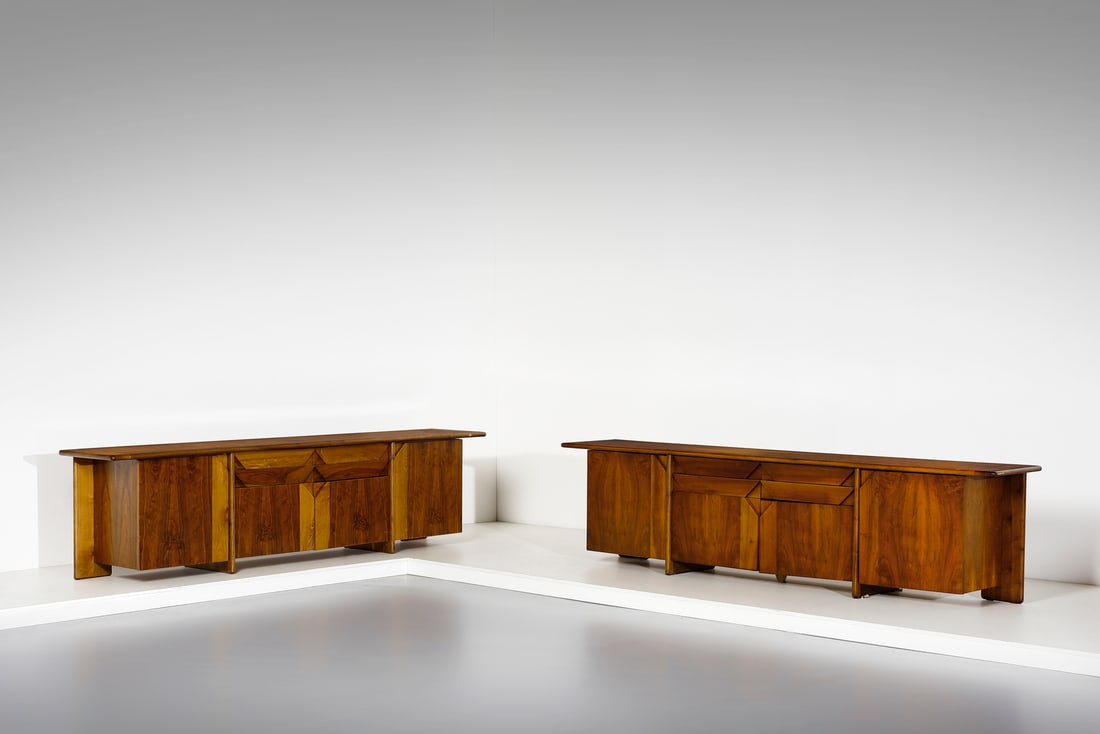 GIAMPIERO VITELLI & TITINA AMMANNATI  Pair of sideboards for Catalano, Italy. (1 of 7)