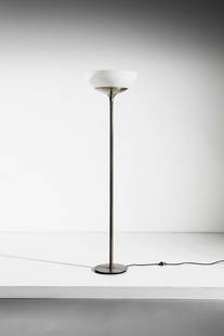 EMMA GISMONDI SCHWEINBERGER Aminta floor lamp for Artemide, Milan.: Aminta floor lamp for Artemide, Milan. 1966. Steel and perspex.. Cm 47,00 x 177,00 x 47,00. Literature: Artemide 1969, catalogo del produttore, n. 6, settembre 1968, p. 26