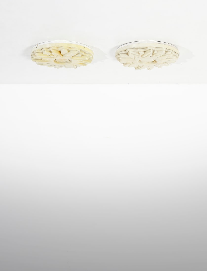 GINO MAROTTA Pair of Dalia ceiling lamp for Poltronova, Florence. (1 of 2)