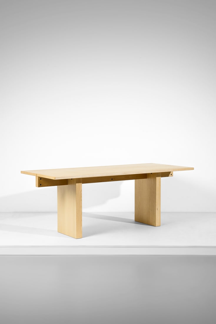 SUPERSTUDIO Lambda table for Giovannetti, Pistoia.: SUPERSTUDIO Lambda table for Giovannetti, Pistoia. 1975. Ash wood.. Cm 200,00 x 74,00 x 85,00. Literature: J. Habegger e J. H. Osman, Sourcebook of Modern Furniture, W. W. Norton & Company, New York 1