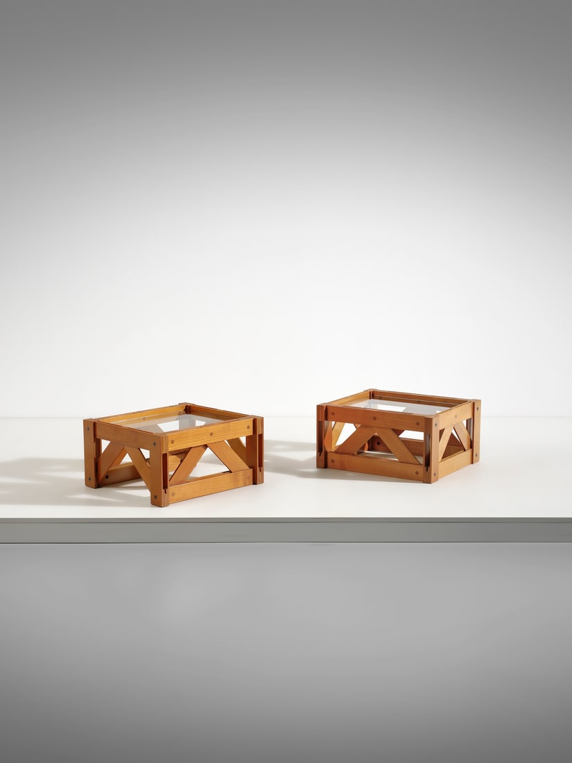 MANIFATTURA ITALIANA Pair of coffee tables, Italy. (1 of 3)